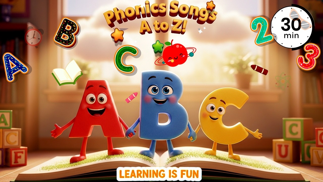 A to Z Phonics Song | Learn Letter Sounds | ABC Phonics for Kids | Complete Alphabet Learning