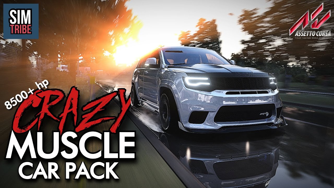 CRAZY Free Muscle Car Pack | 10 CARS 8500+ Total HP! | Assetto Corsa Mods 2023