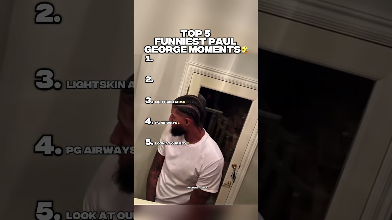TOP 5 FUNNIEST PAUL GEORGE MOMENTS😂 #paulgeorge #nba #sports
