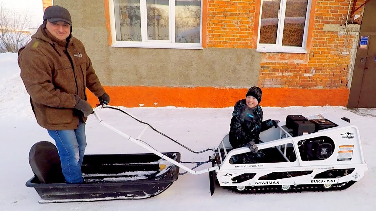 Мотобуксировщик Sharmax SNOWBEAR SE500 1700 HP18 MAXIMUM! Рыбалка теперь Попрёт!