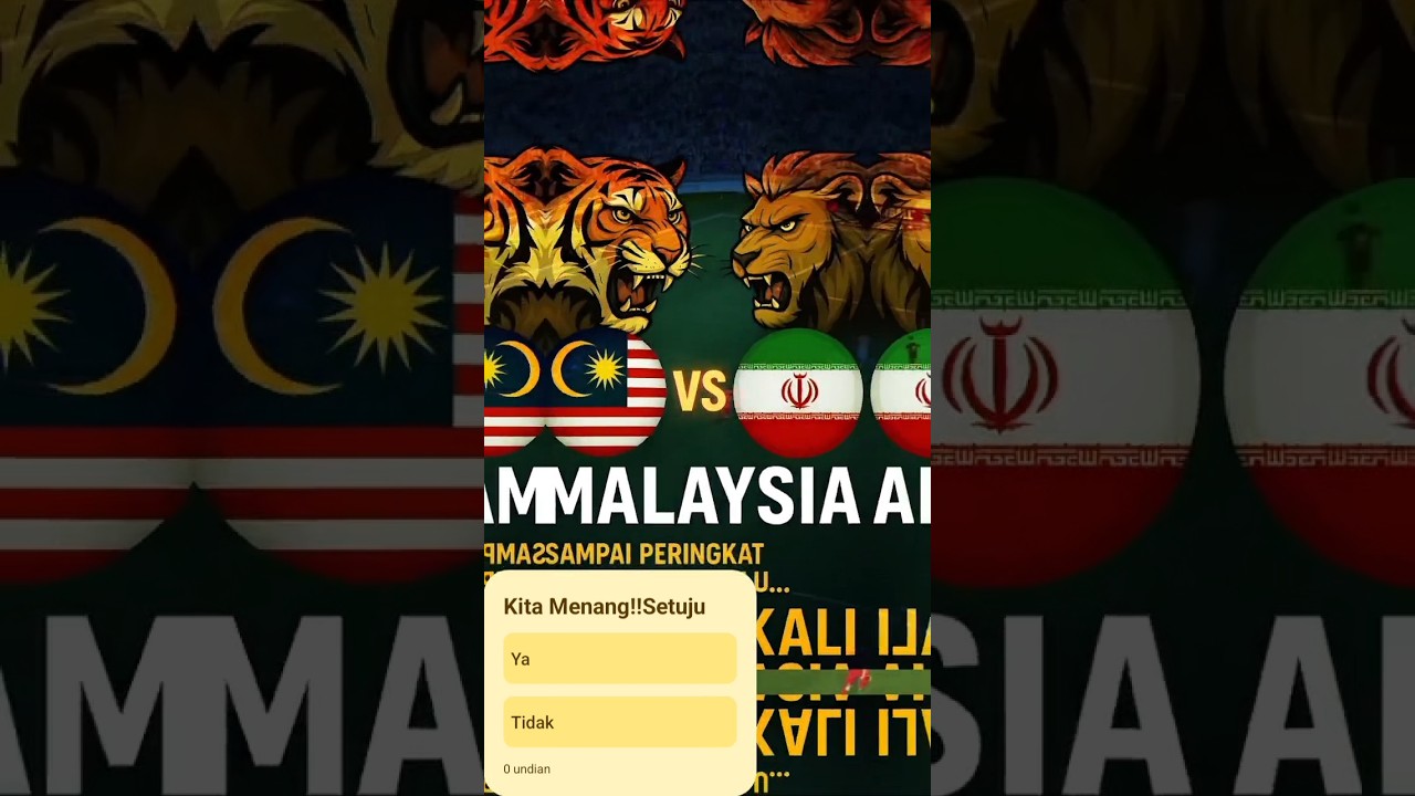 "Malaysia Lawan Iran 1 September! 🇲🇾🔥 Ujian Gergasi Asia di CAFA 2025" 