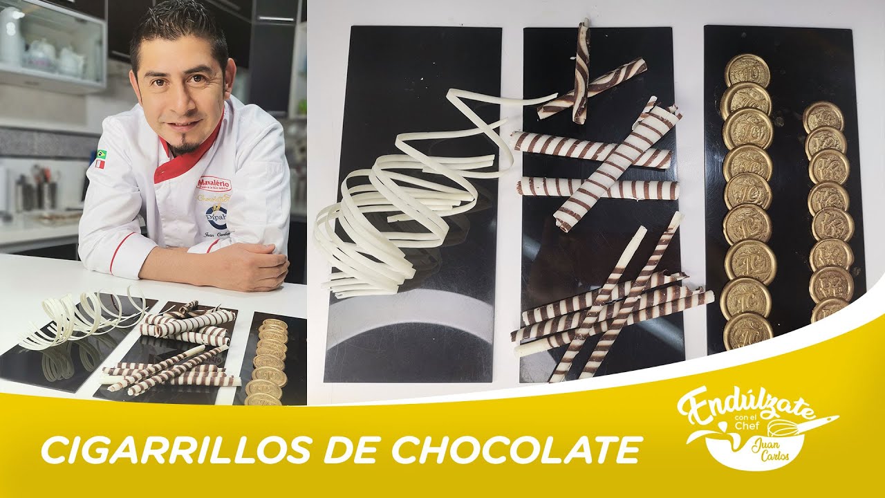PIEZAS DECORATIVAS DE CHOCOLATE | CIGARRILLOS, RULOS Y MONEDAS| ENDÚLZATE 🍫