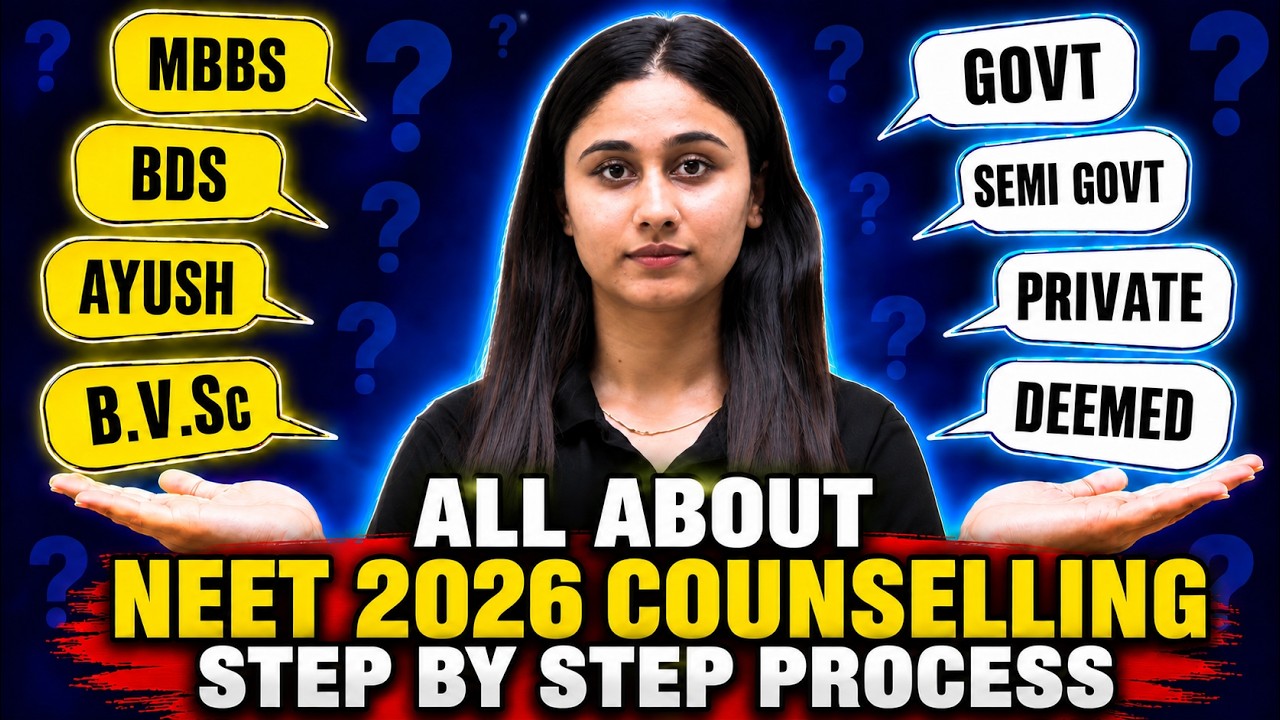 All About NEET 2026 Counselling for MBBS, BDS, BVSc, AYUSH | Step By Step Process | By Bharti Singh