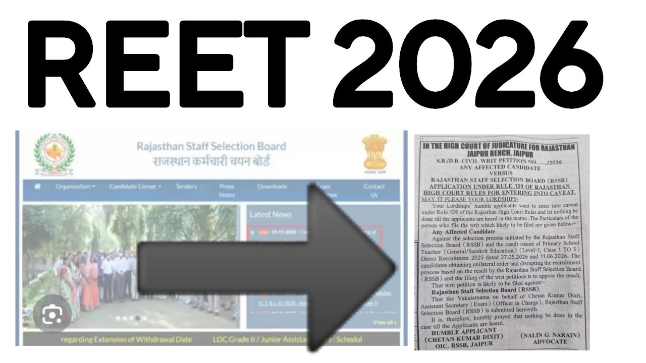 REET 2026 Mains | 3rd Grade शिक्षक भर्ती | राजस्थान कर्मचारी चयन बोर्ड | RSSB 