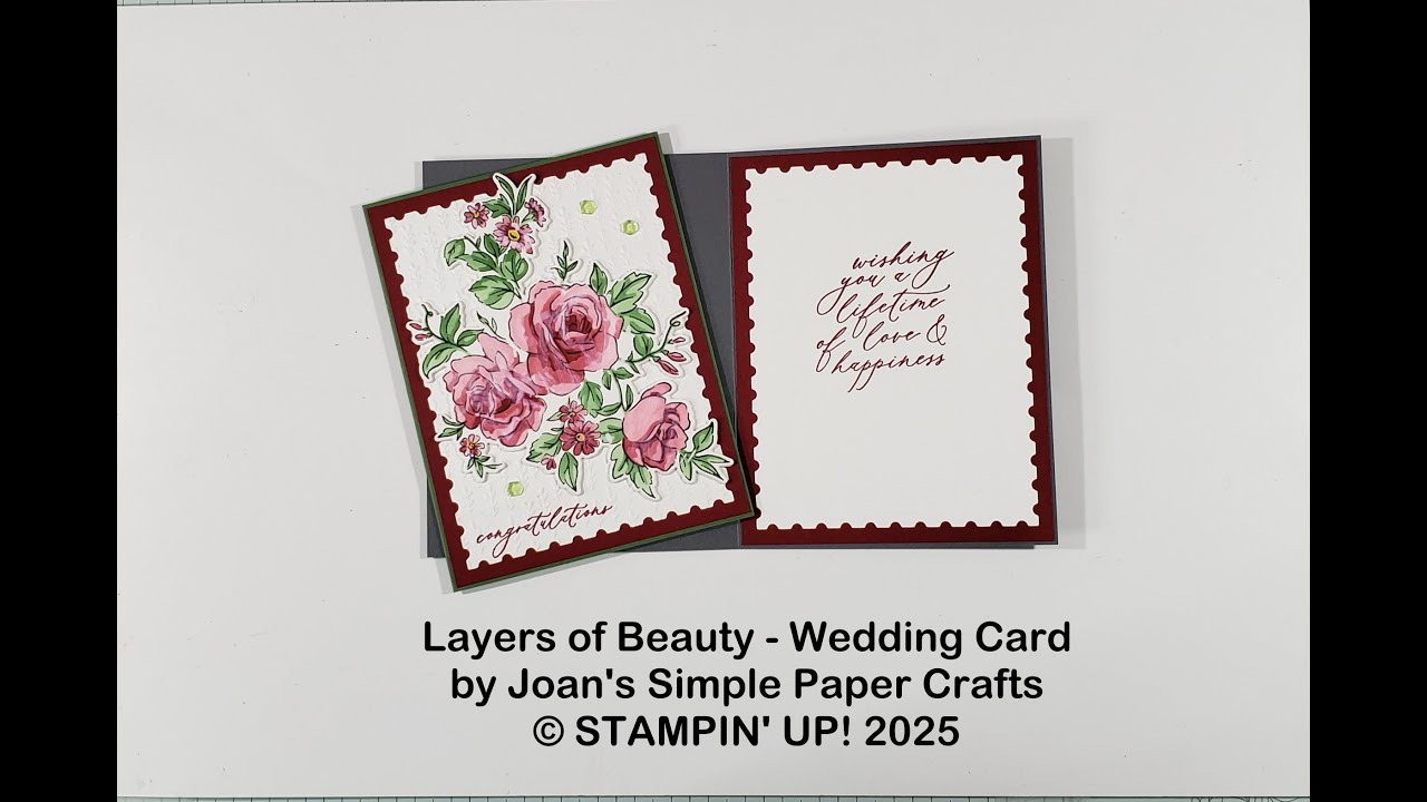 Stampin’ Up! Layers of Beauty - Wedding Card