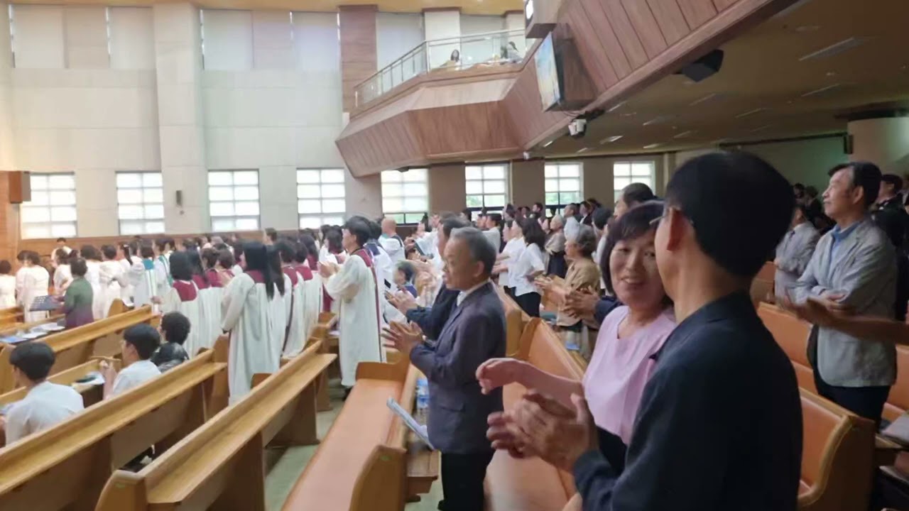 진주남노회 선교음악회시 에벤에셀 찬양대 앵콜을 받음^^