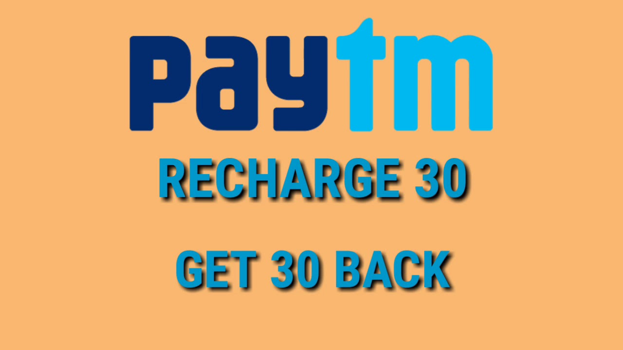 PAYTM  NEW PROMO CODE GET 30 RS CASHBACK FREE RECHARGE