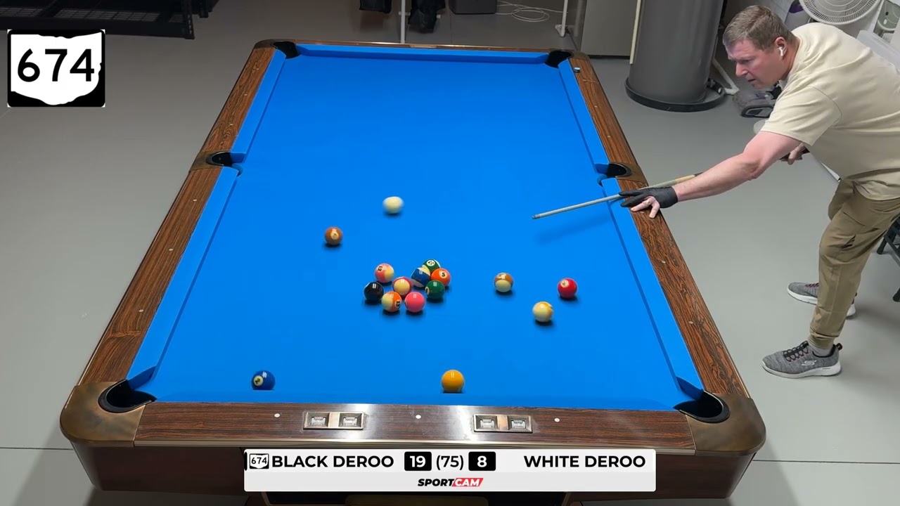 Black DeRoo v White DeRoo (75) 12-11-25 {run of 20 balls}