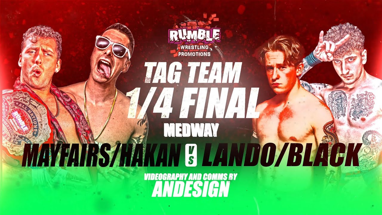 CPF vs Tate Mayfairs and Hakan (British Tag Team Championship Tournament Quarter Final)
