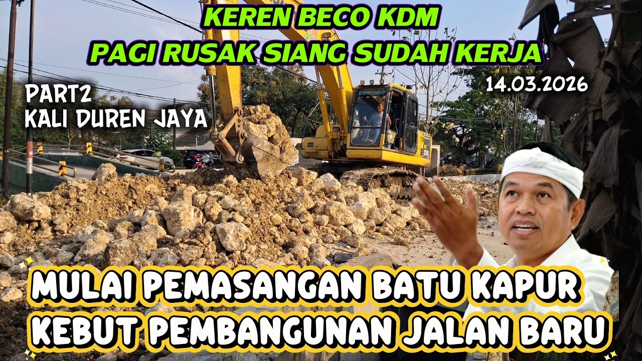 MANTAP BECO KDM SUDAH SATSET LAGI ‼️ PEMBANGUNAN JALAN BARU DIKEBUT KALI DUREN JAYA