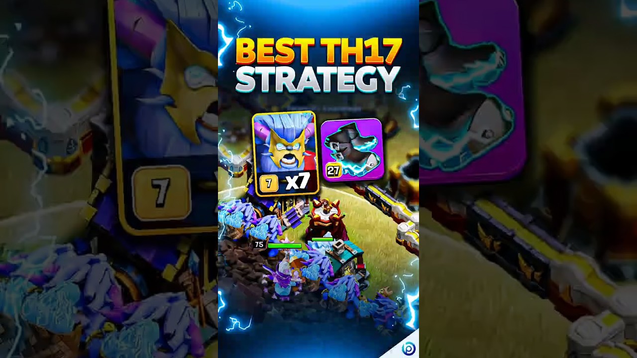 BEST TH17 Attack is RC CHARGE SUPER YETIS