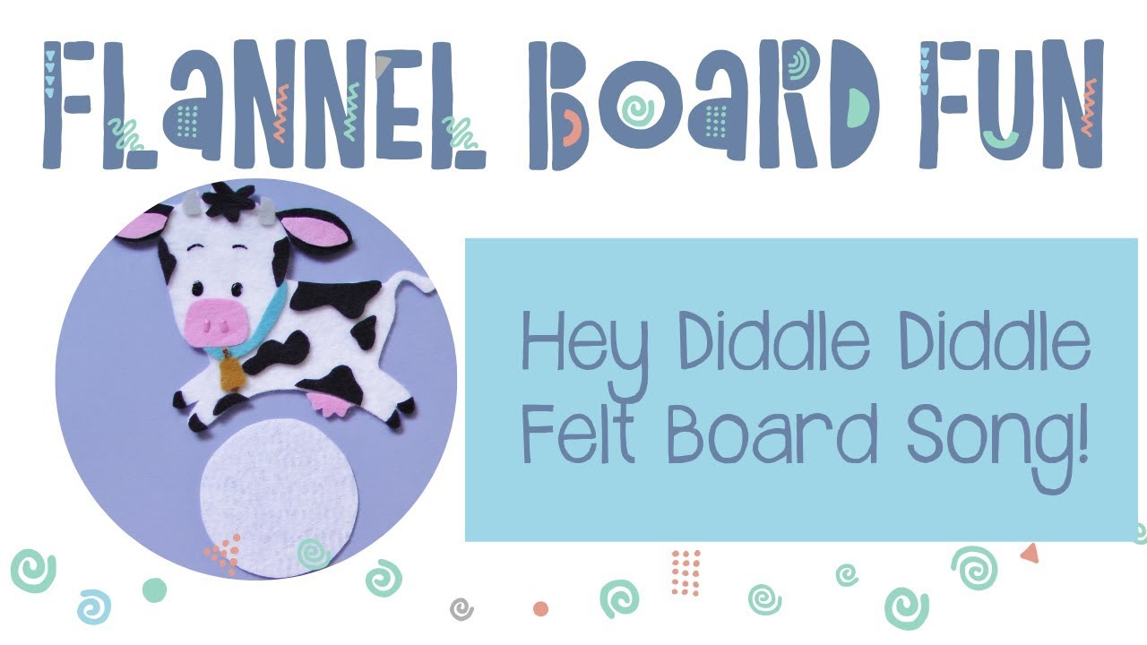 Hey Diddle Diddle the Cat and the Fiddle Preschool Circle Time Felt Board Song