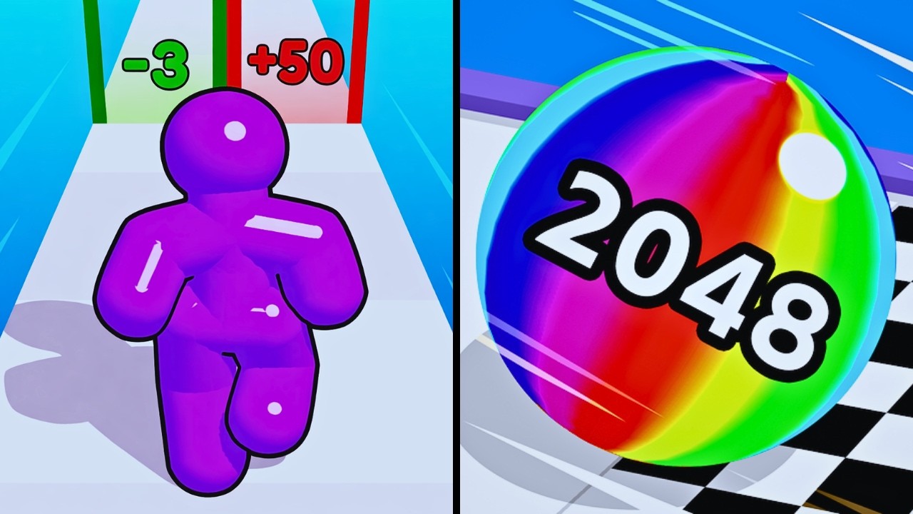 Ball Run 2048 Vs Tall Man Run | Walkthrough Max Gameplay | New Update 2026