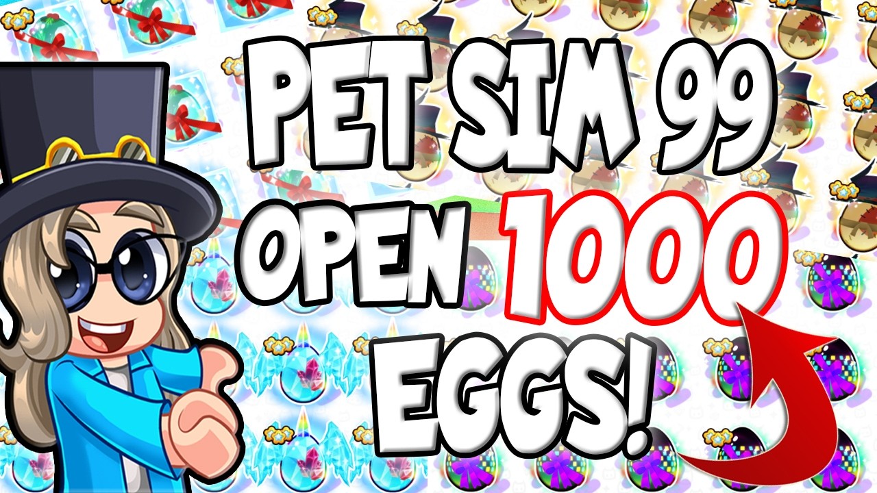 PET SIMULATOR OPENING 1000 EXCLUSIVE EGGS