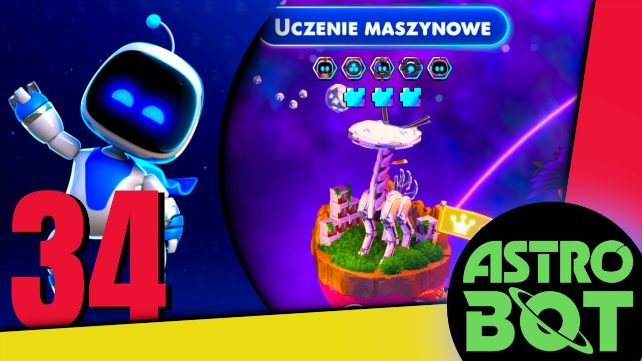 Astro Bot (100%) #34 - Uczenie Maszynowe - Wszystkie Boty i Puzzle | PS5 4K 60FPS HDR