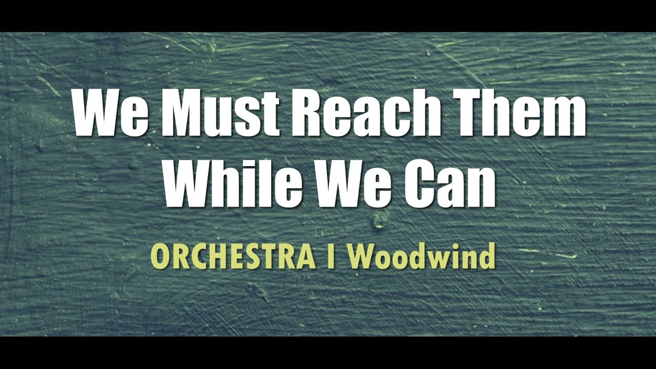 We Must Reach Them While We Can Orchestra l Woodwind