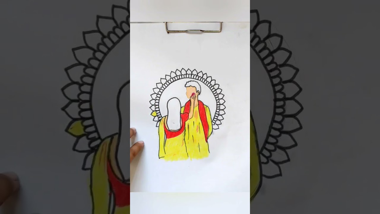 Easy holi drawing||Holi Mandala art||