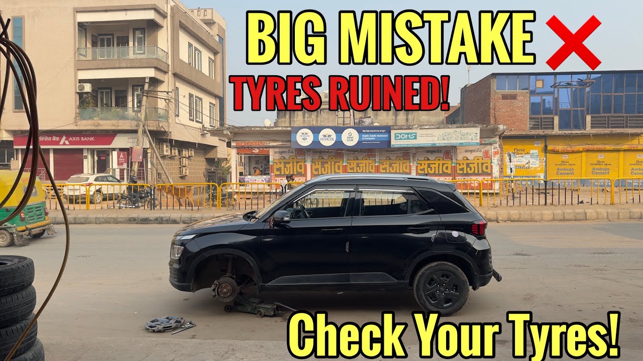 Hyundai Venue Tyres Wearing From Inside? Here’s Why! @TushantGaur #automobile #hyundaivenue 