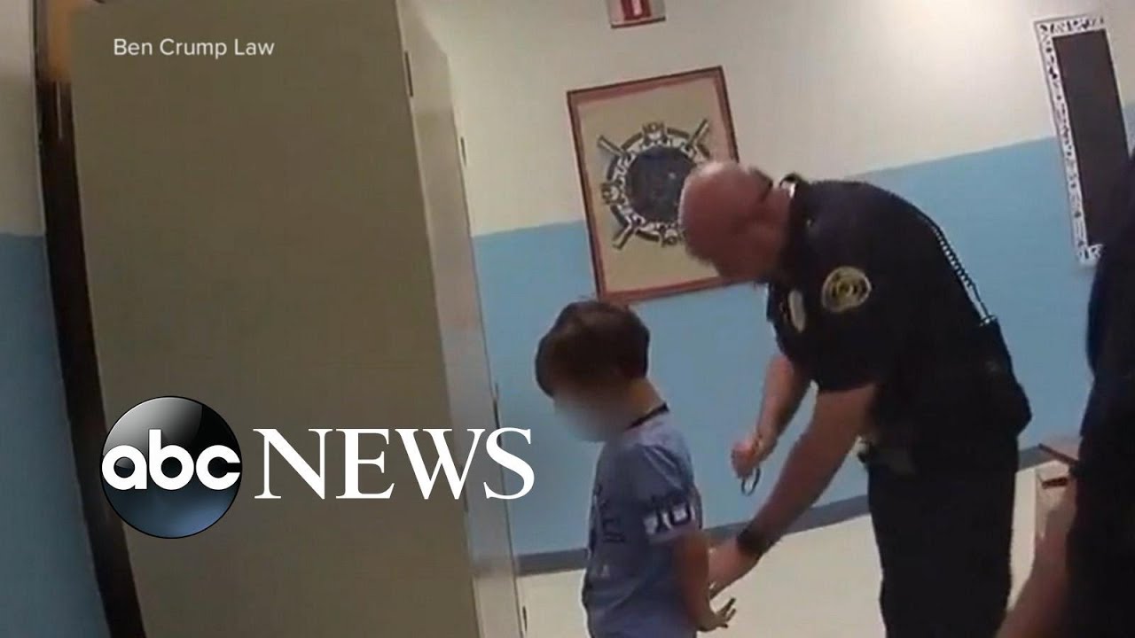 Outrage over 2018 video of 8-year-old being handcuffed