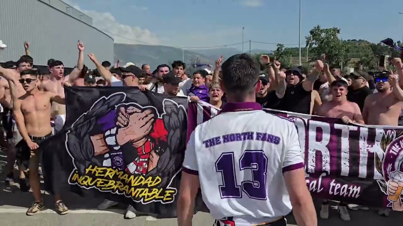 La afición del Real Jaén llega al estadio
