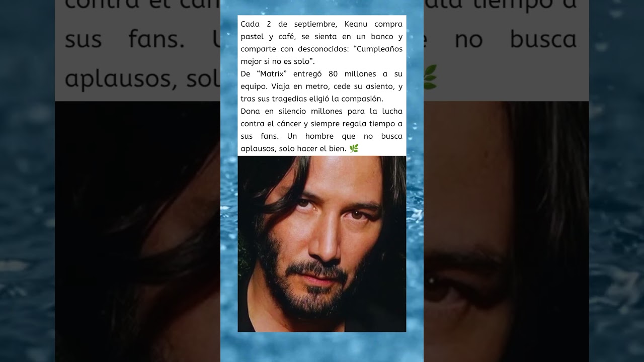 Keanu Reeves: Un Corazón Humilde 🎂☕✨