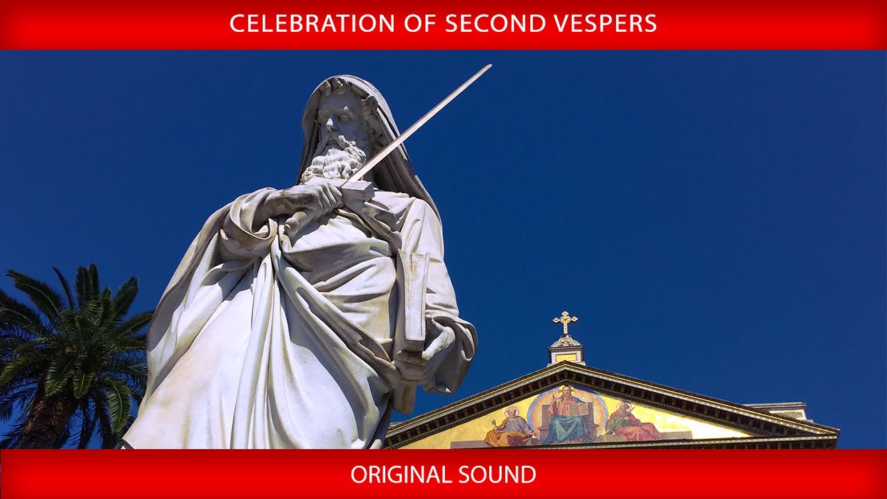 25 January 2026 Celebration of Second Vespers- Pope Leo XIV