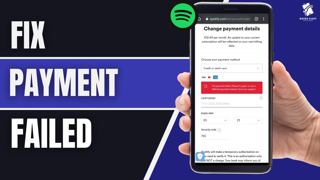 How To Fix And Solve Spotify Payment Failed (Solved)