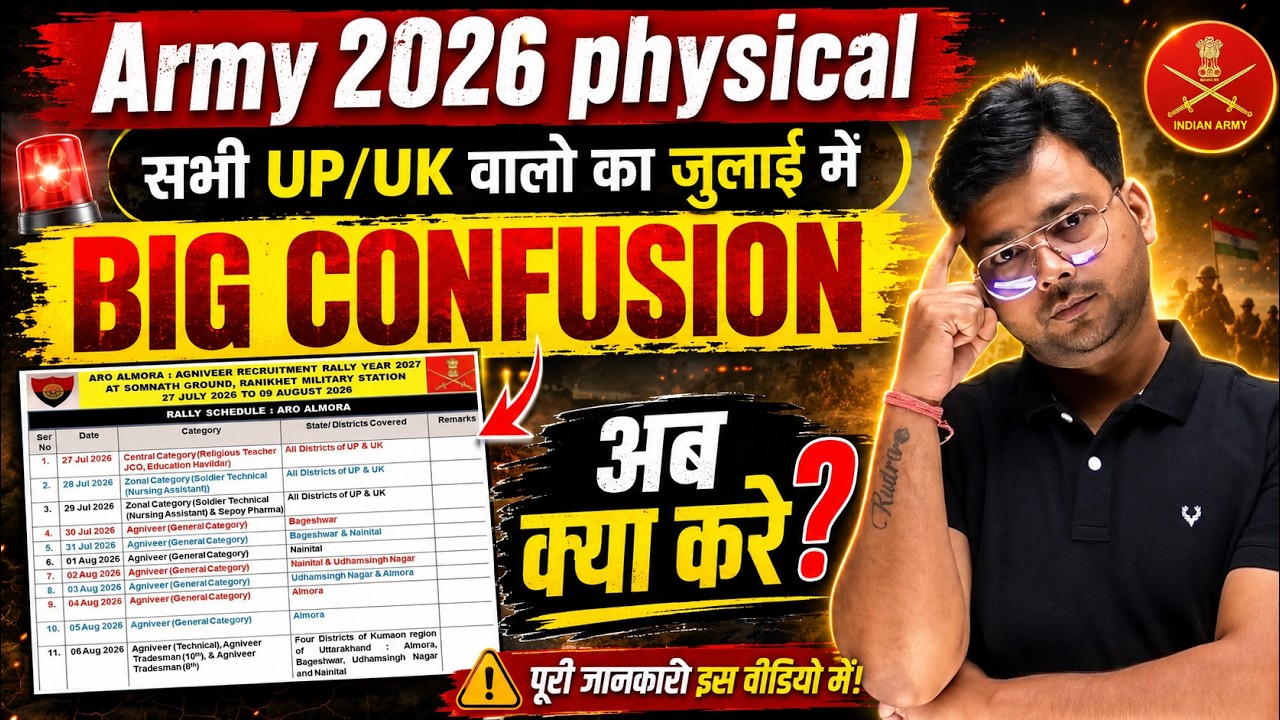 Army Rally Admit Card OUT 2026 | ARO Lucknow Physical कब होगा? Army Physical Date & Rally Schedule