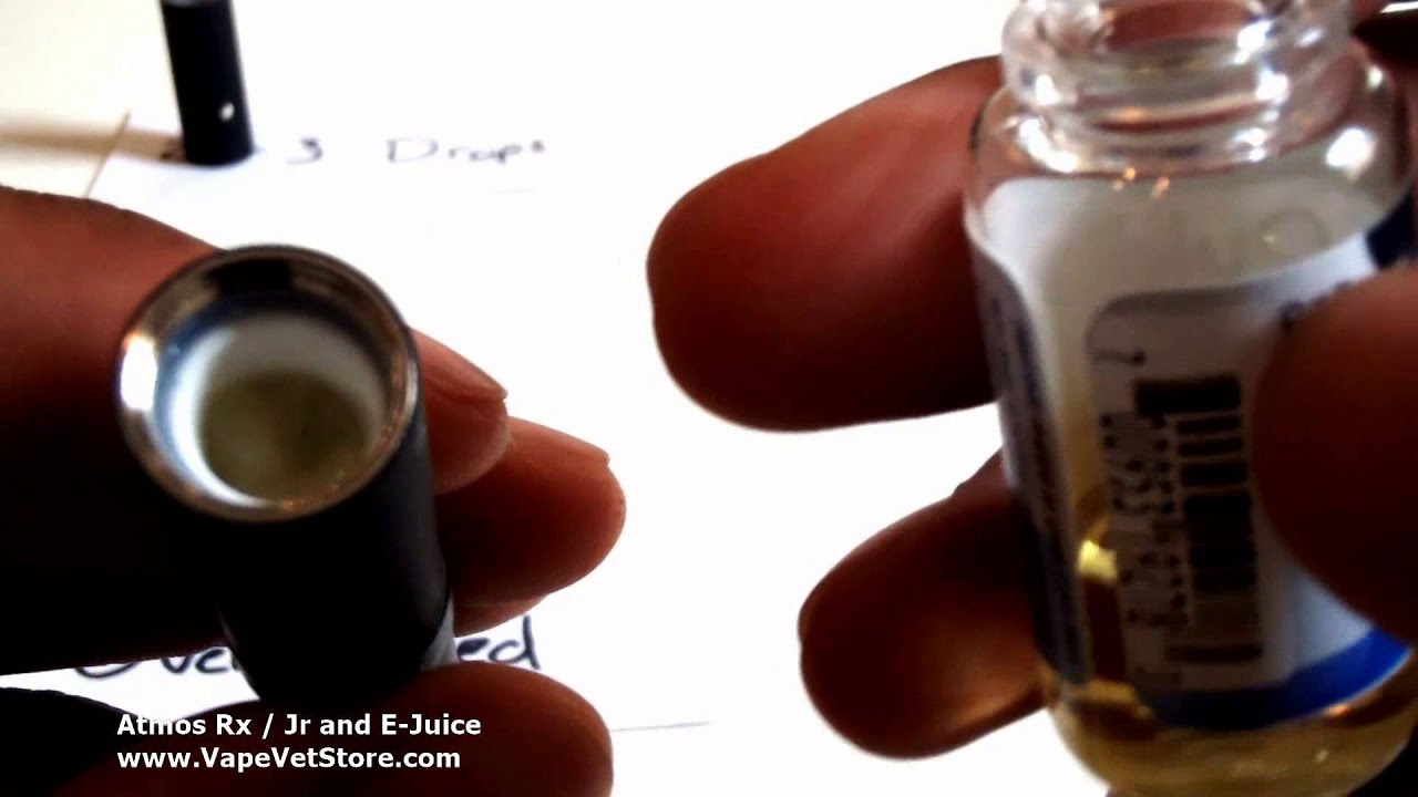 Использование электронных жидкостей и жидкостей для электронных сигарет с Atmos Rx, Junior (Jr) и R2 БЕЗ дополнительных насадок