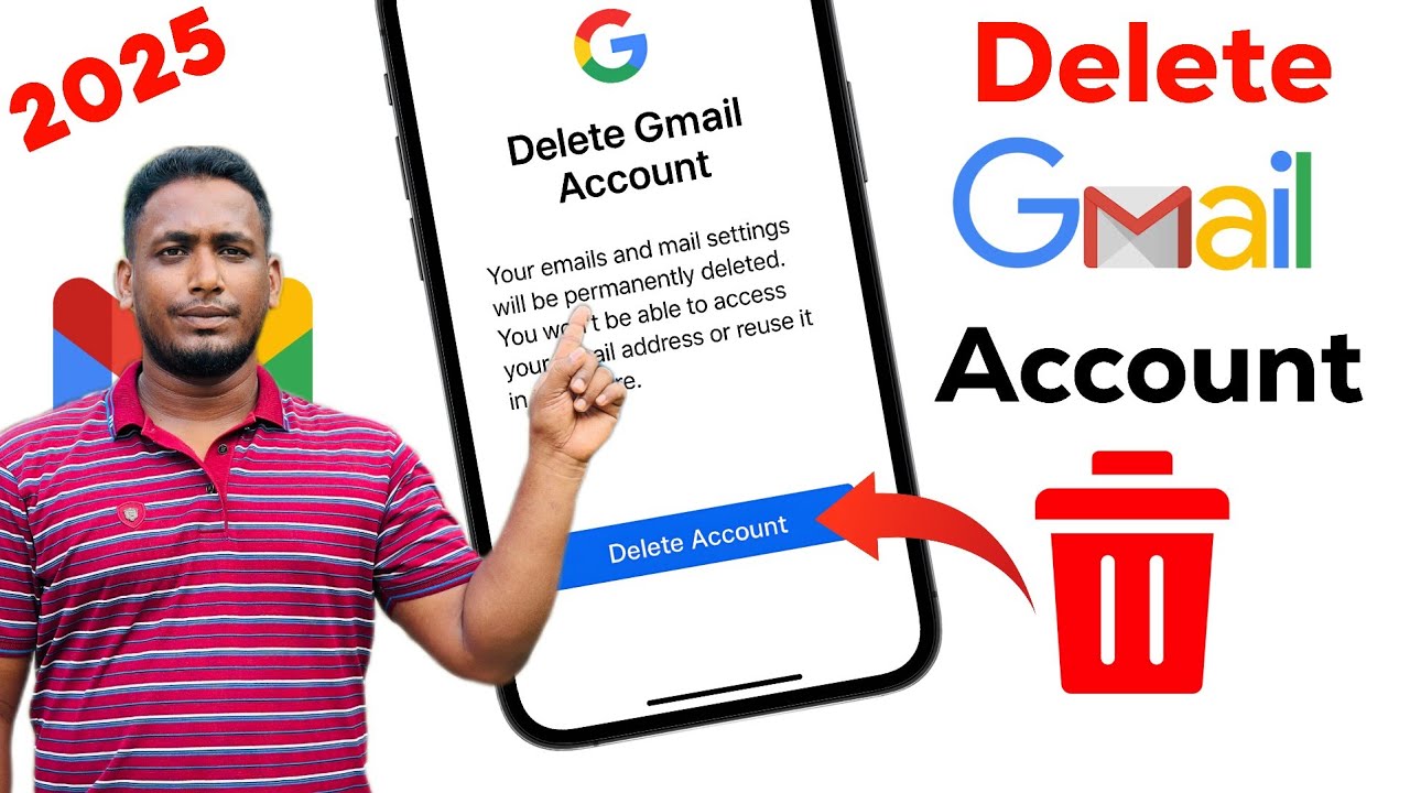 Как удалить аккаунт Gmail в 2025 году | Как удалить аккаунт Google навсегда в 2025 году