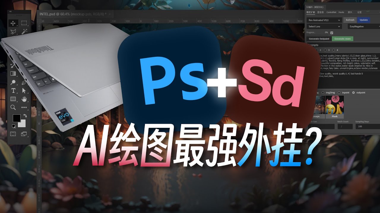 一秒打通PS+SD！AI功能免费&ldquo;平替&rdquo;，还支持ControlNet？Auto Stable Diffusion Photoshop插件教程，设计师上手AI绘图应用的绝佳路径