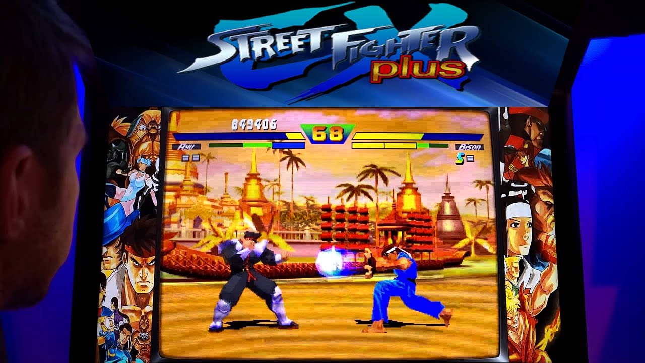 Прохождение Street Fighter EX Plus Arcade Cabinet MAME с Hypermarquee