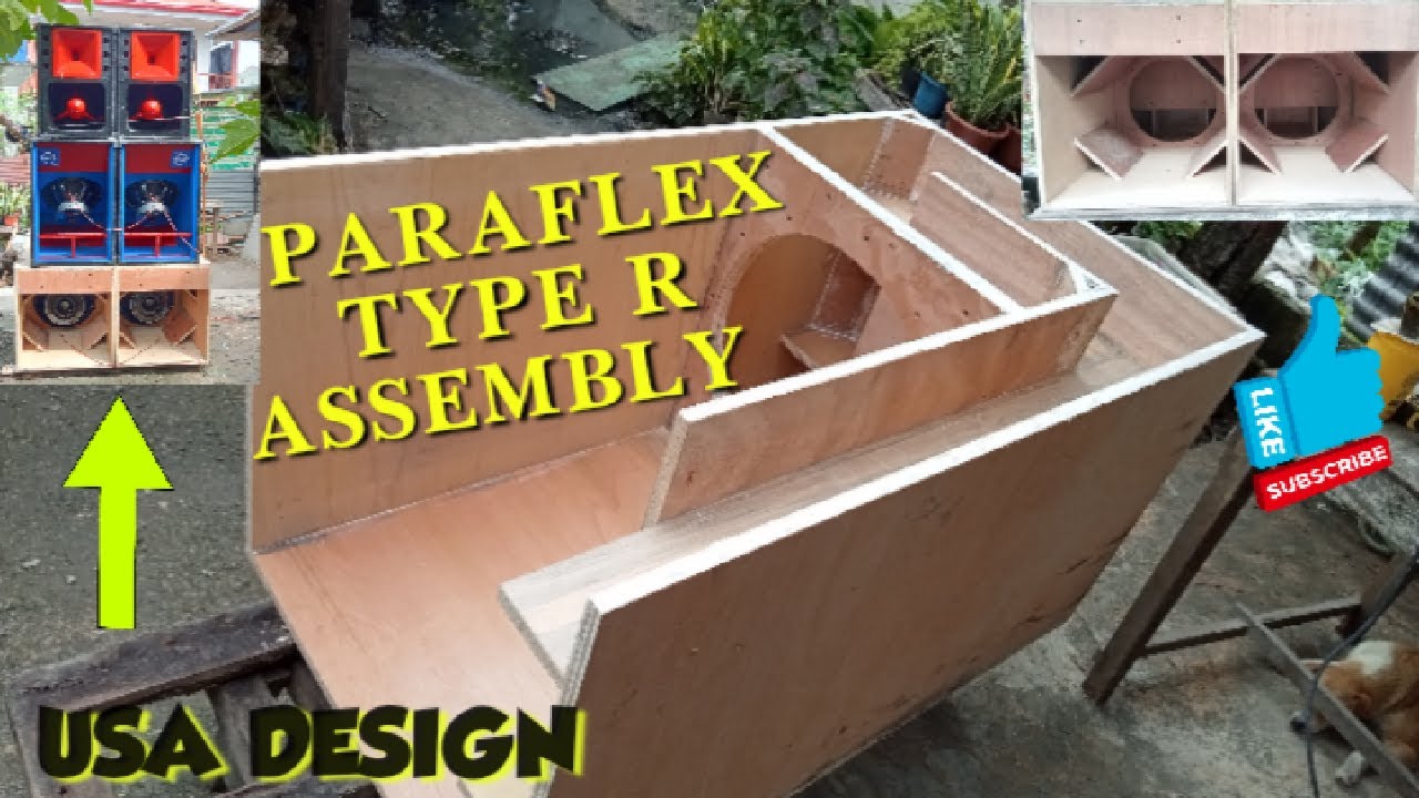 MAKING BEAUTIFUL SUBWOOFERBOX. PARAFLEX TYPE R / ASSEMBLY! For 18
