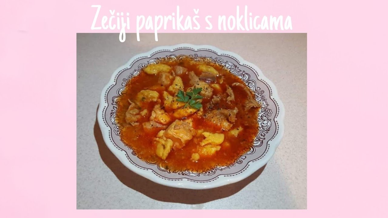 Zečiji paprikaš sa noklicama