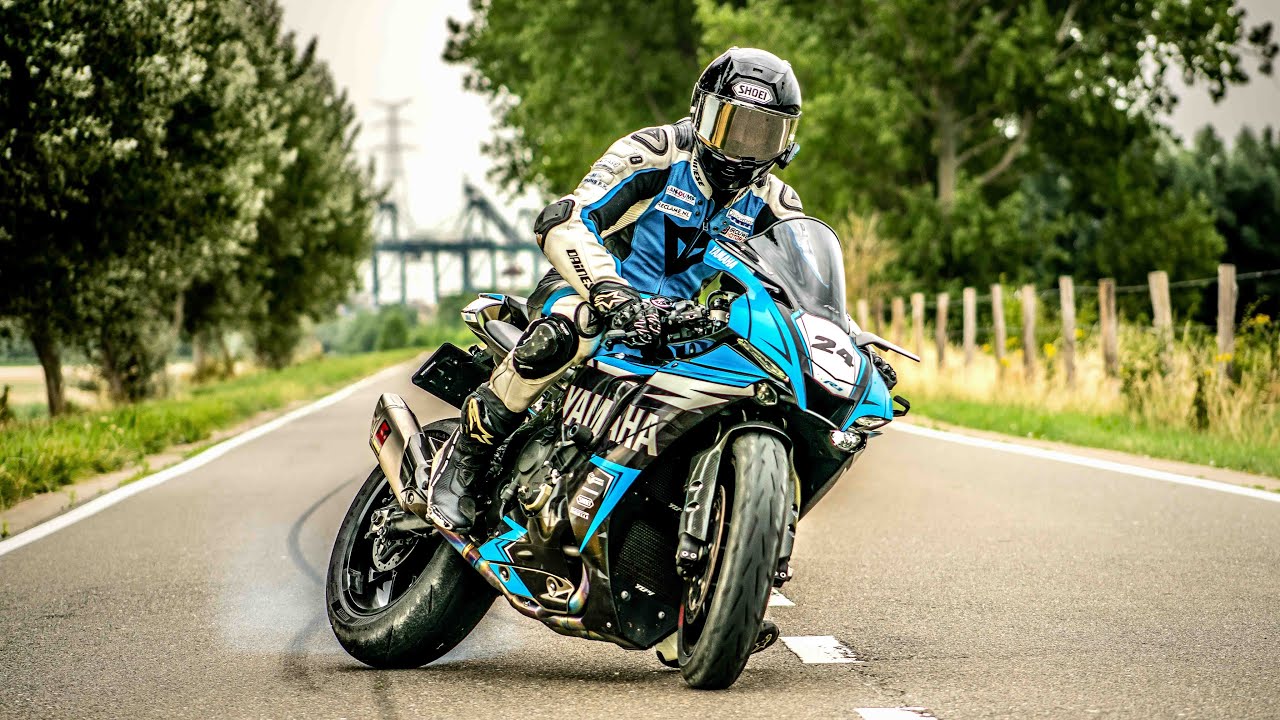 YAMAHA R1 2021 BUNNY HOP / WHEELIE / CINEMATIC