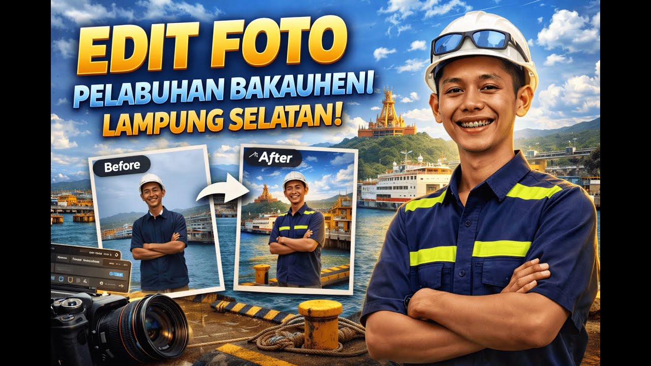 EDITING FOTO PELABUHAN BAKAUHENI CEK