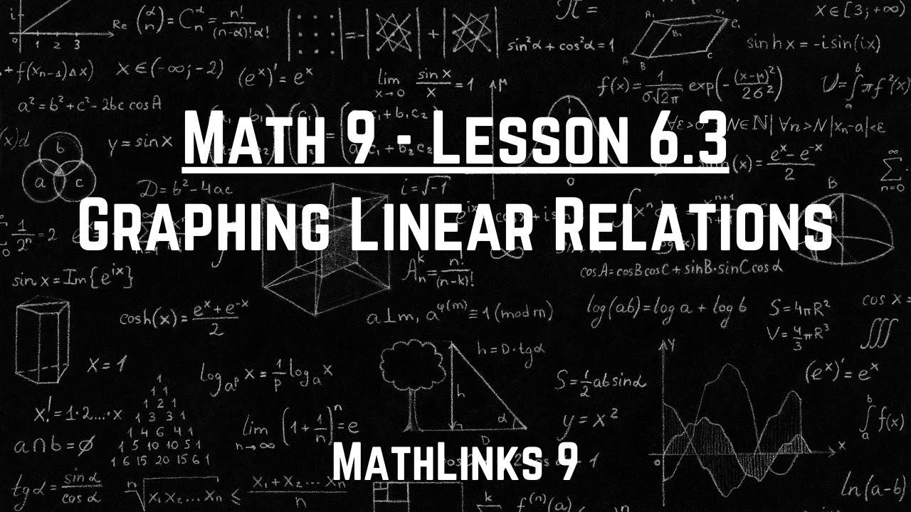 Math 9 - 6.3 Graphing Linear Relations