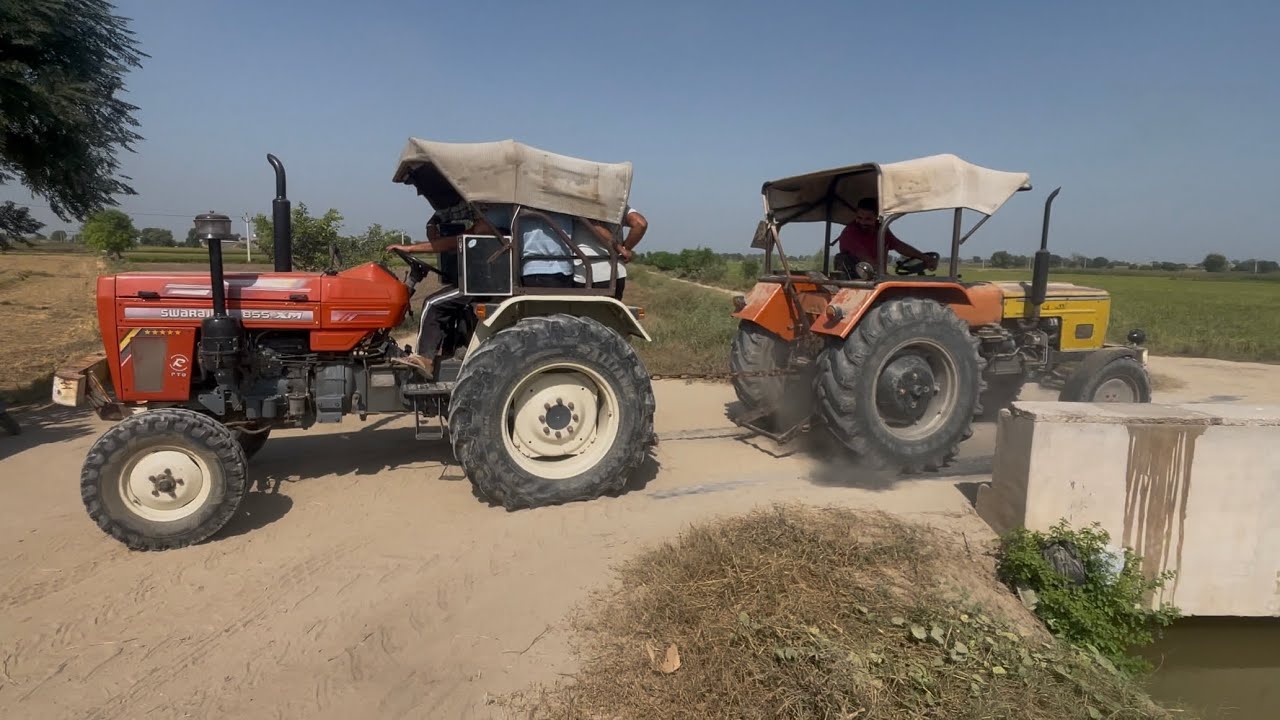 Swaraj 855 vs hmt 5911 tochan mukbala | टोचन मुकाबला ||