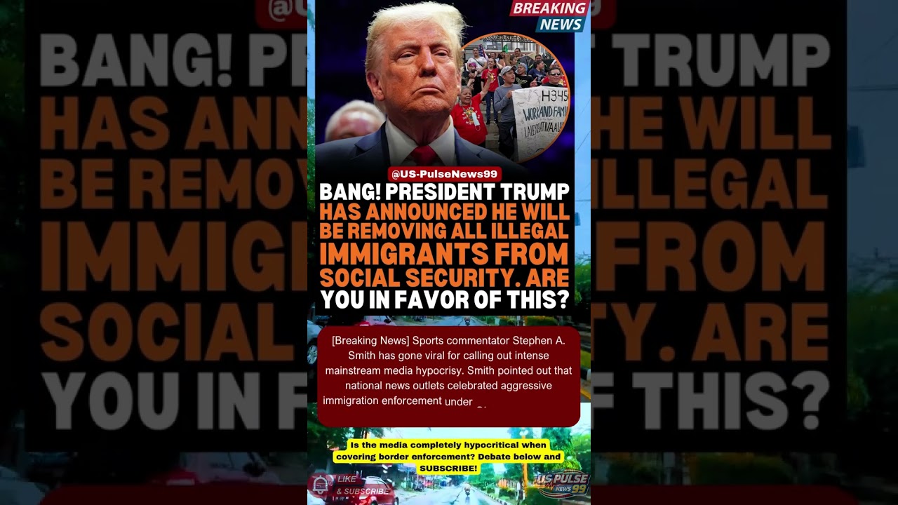 🛑 Trump Announces Total Removal Of Illegal Immigrants From Social Security! #Shorts #USNews #GOP