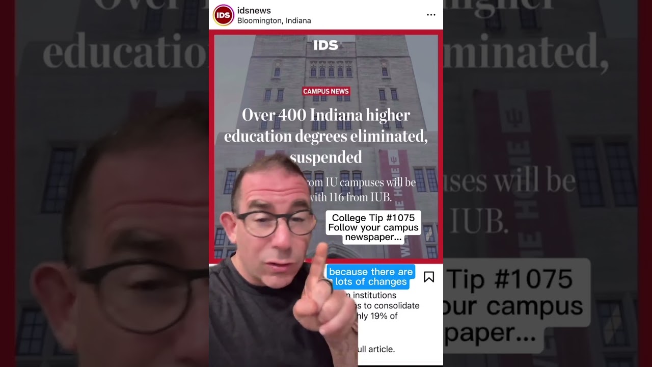 College Tip #1075 WHY you should follow your campus newspaper #collegenews #college