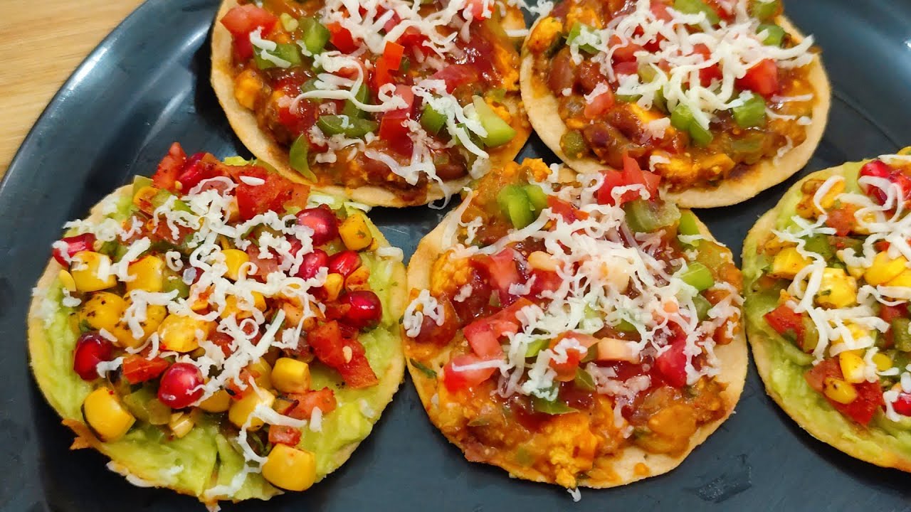 Healthy Mexican Snacks &ndash; Jain Corn Tostada Recipe - Mexican Tostadas Recipes