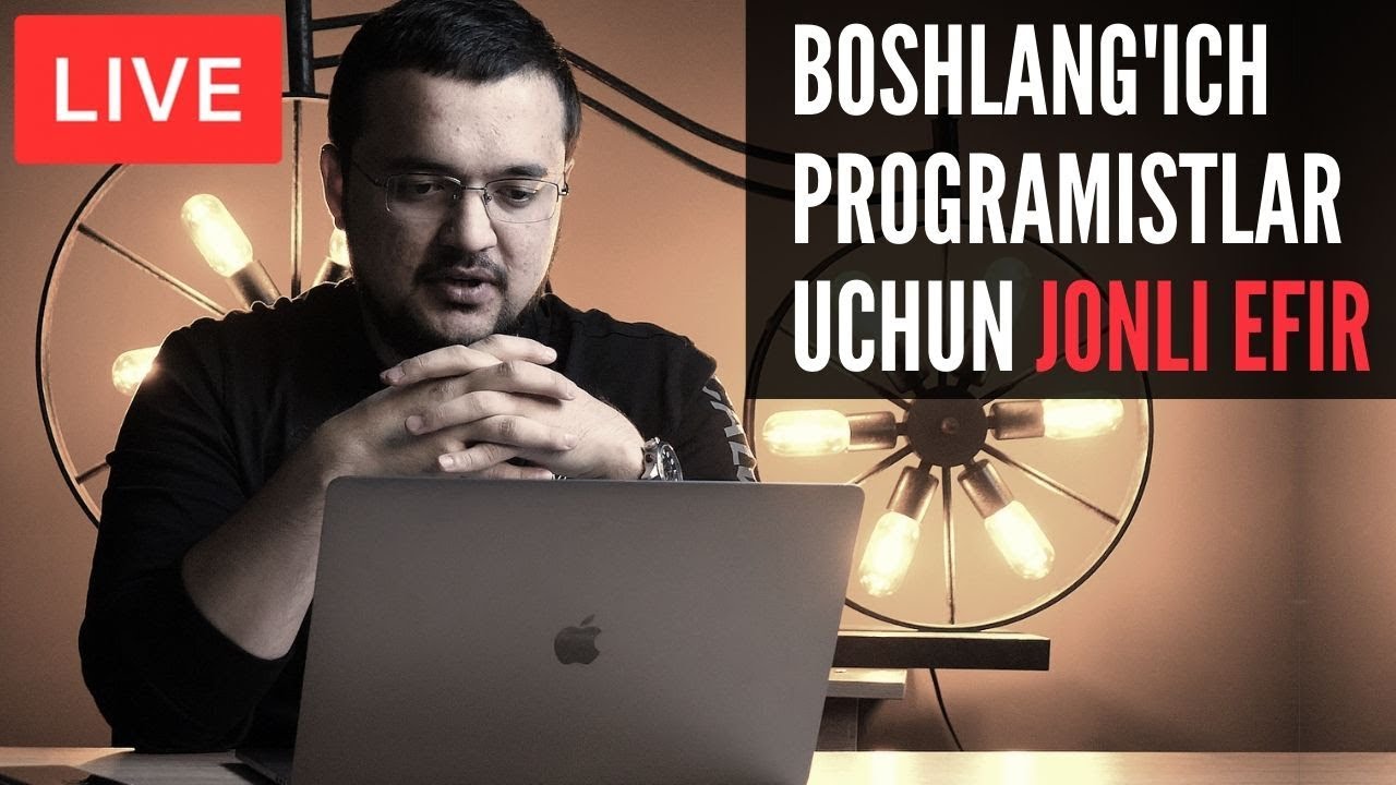 Boshlang'ich Programistlar uchun jonli efir 02.02.2020