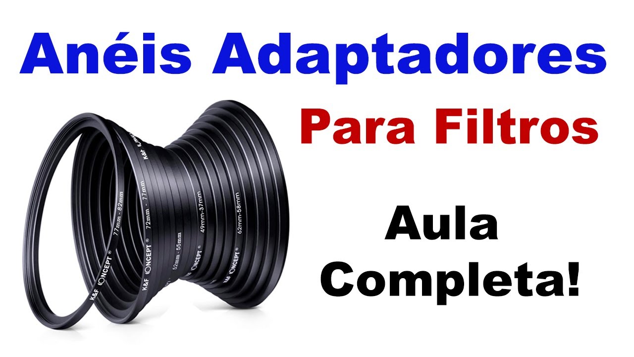 Anéis adaptadores para lentes fotográficas - Anéis adaptadores para filtros step up e step down