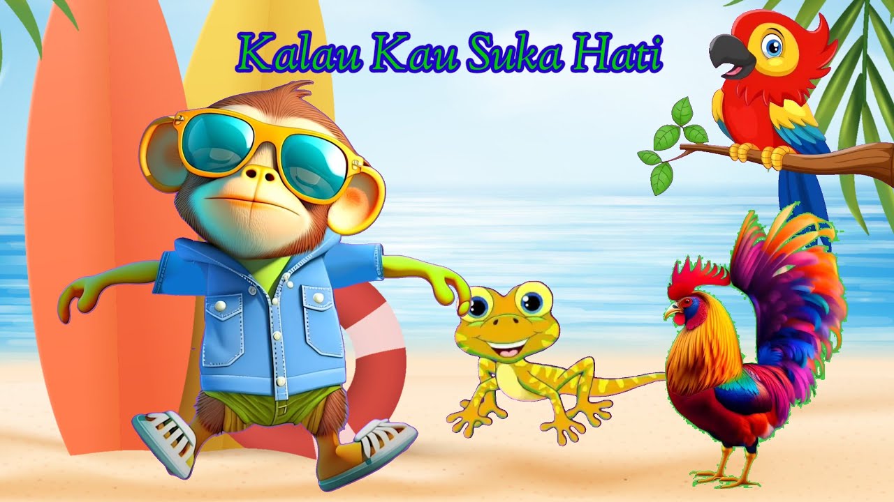 KALAU KAU SUKA HATI ❤️ SUKA HATI 🇮🇩 LAGU ANAK INDONESIA #laguanak #animation