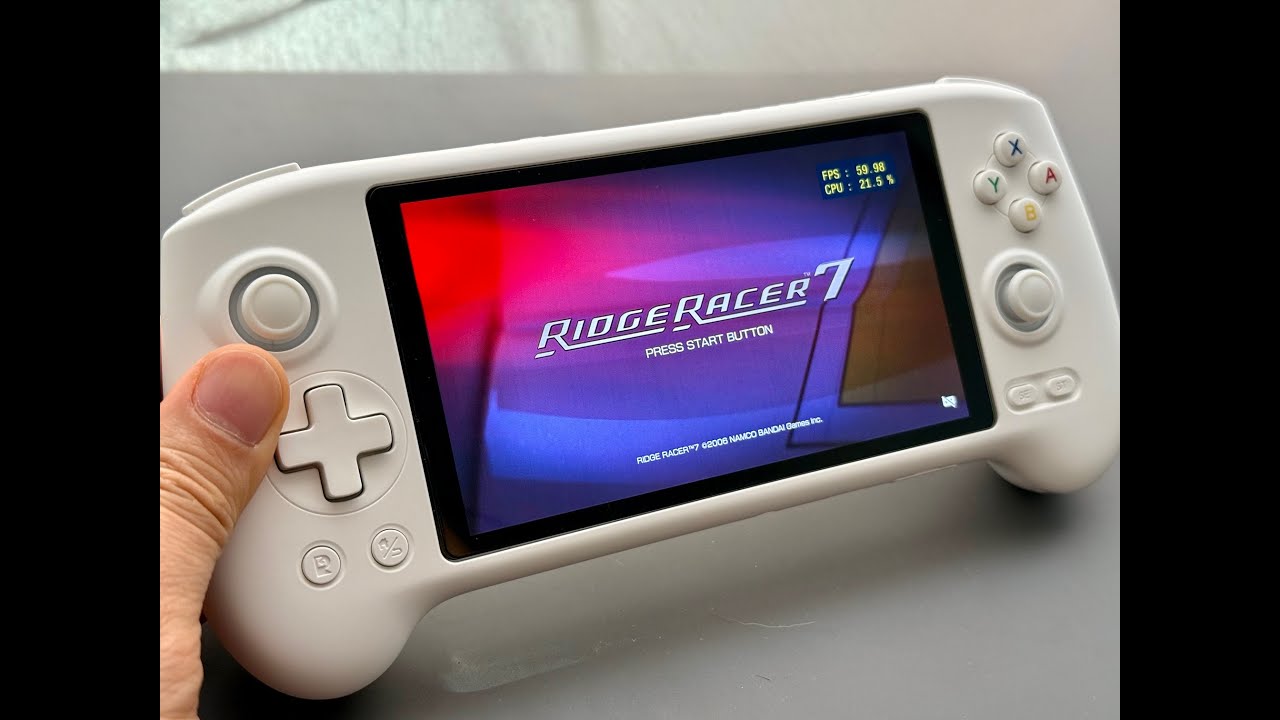 ANBERNIC RG557, PlayStation 3 - Ridge Racer 7 and 9 games test