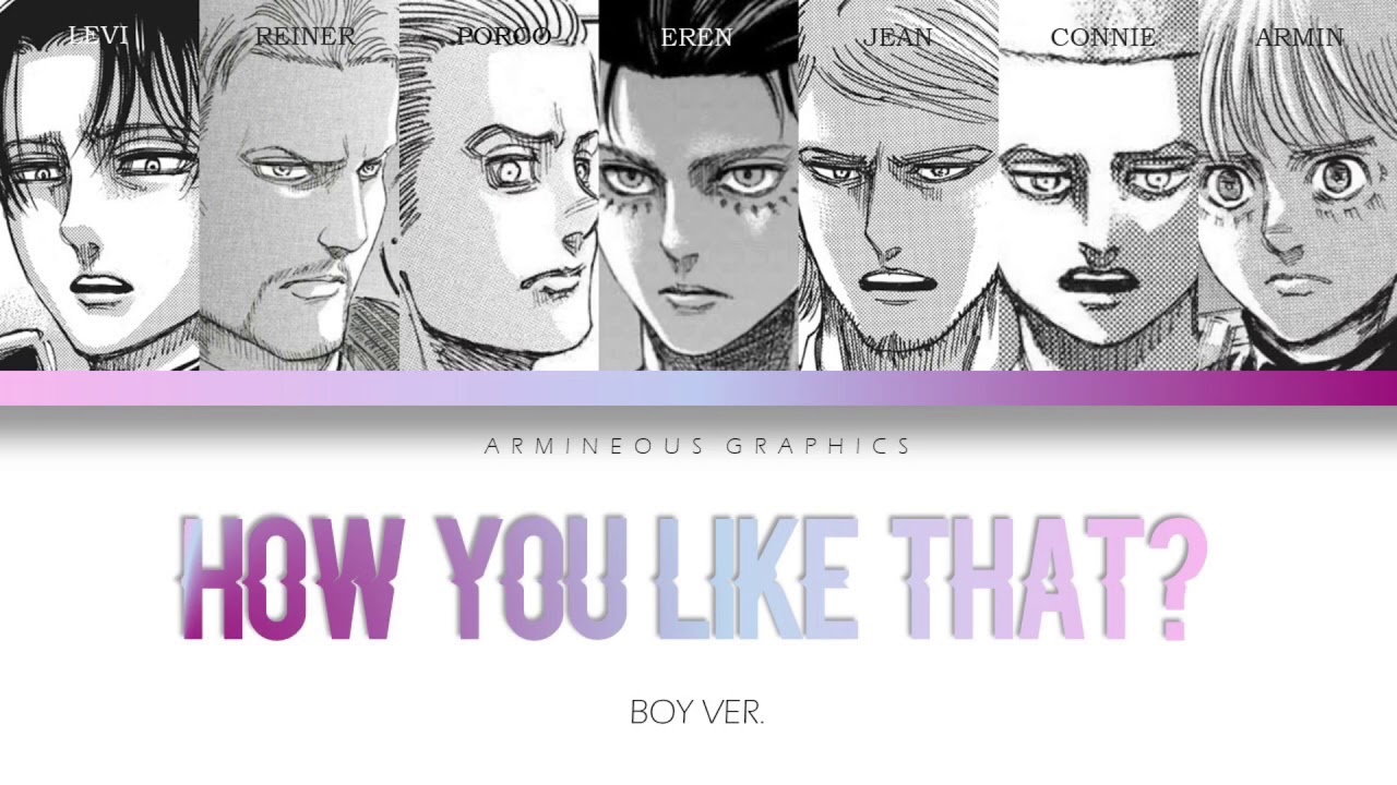 How Would The Attack on Titan Boys Sing BLACKPINK's 'How You Like That'?