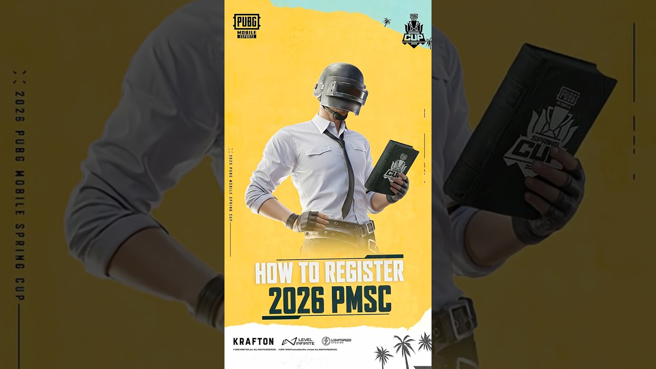 How to register for 2026 PUBG MOBILE Spring Cup (2026 PMSC) -  Registration Guide Video
