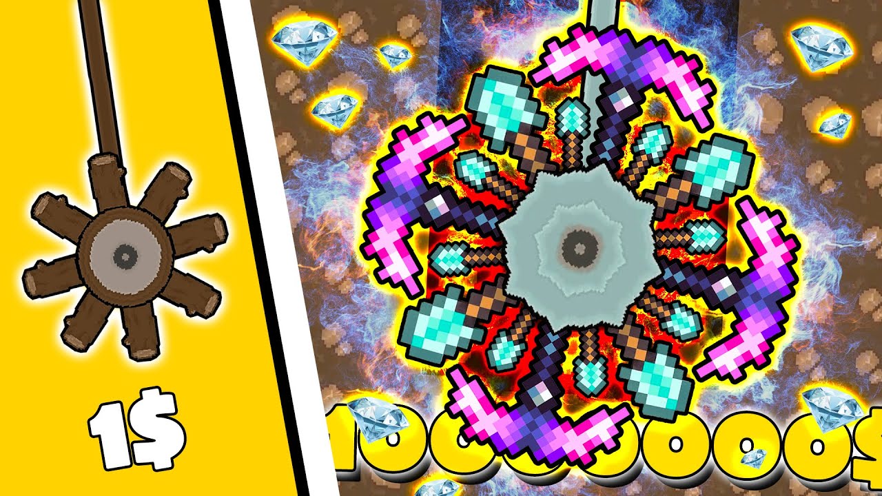 PobbRose MÁY ĐÀO 1$ vs SIÊU MÁY ĐÀO !!! (PobbRose Thánh đào mỏ) | Craft Drill Clicker ✔