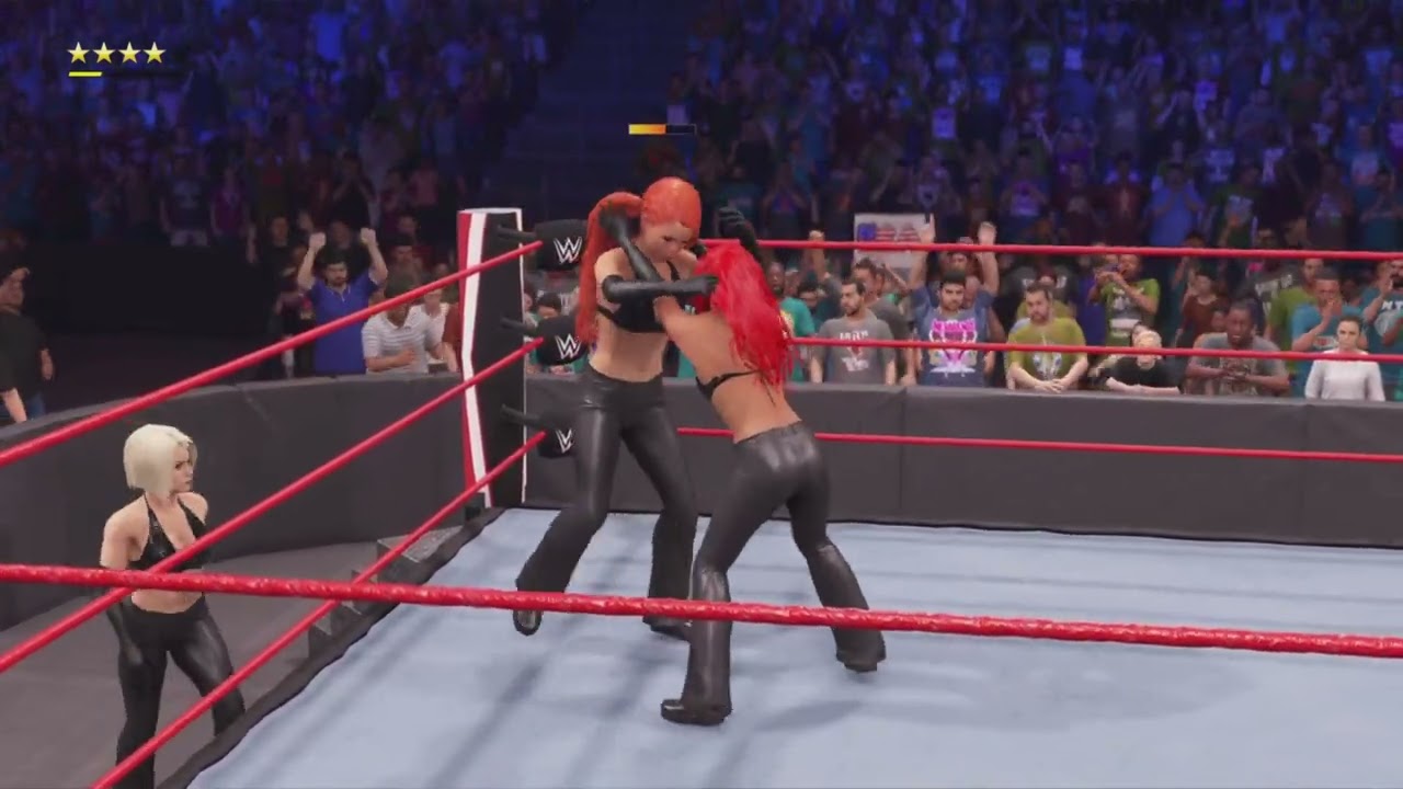 WWE 2K22 HD Dead or Alive Vs Fairy Tail - Bra & Leather Pants Tag Team match
