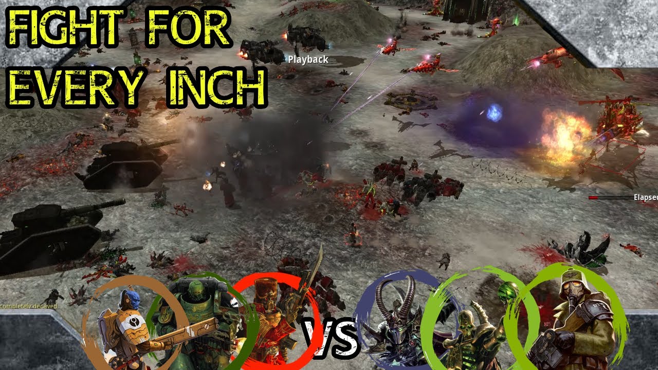 Dawn of War: DE Unification: 3 на 3: Востроянские первенцы, Саламандры, Тау против Некронов, DKOK...